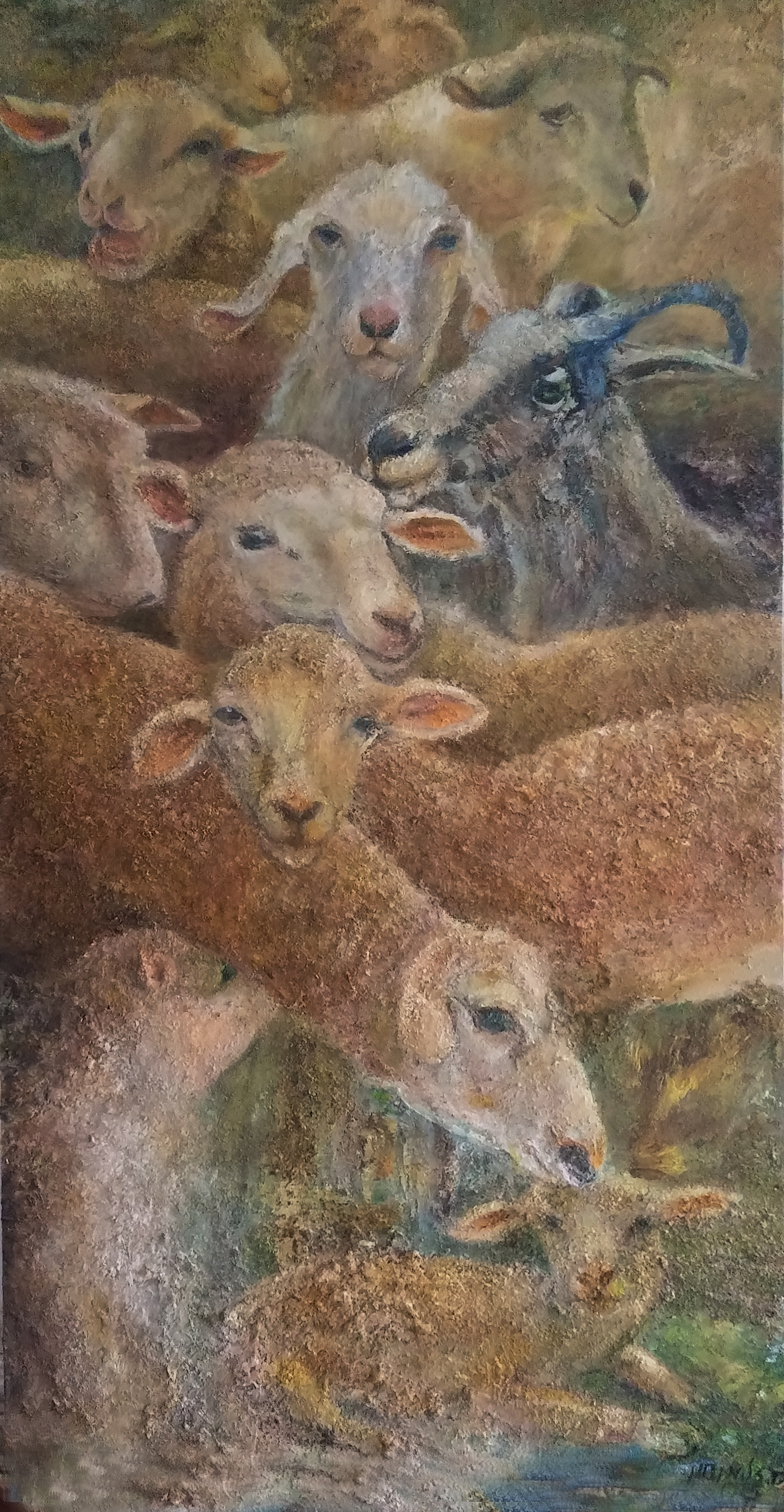 Silva Iosifovna Zalmanson. A herd of sheep and goats