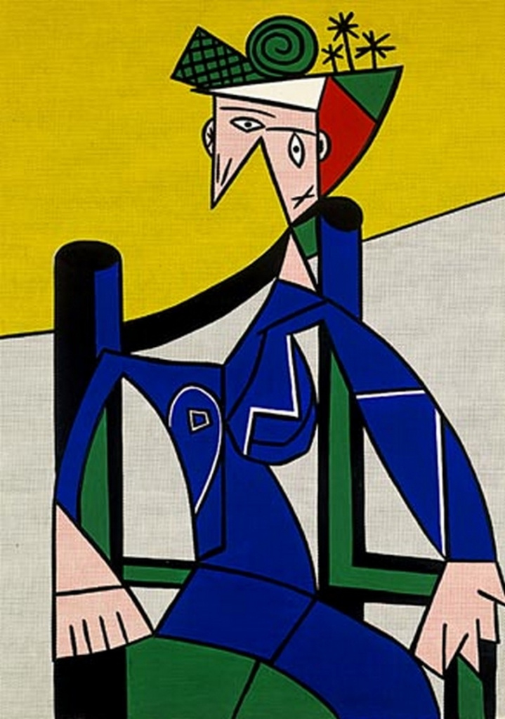 Roy Lichtenstein. A woman in a wheelchair