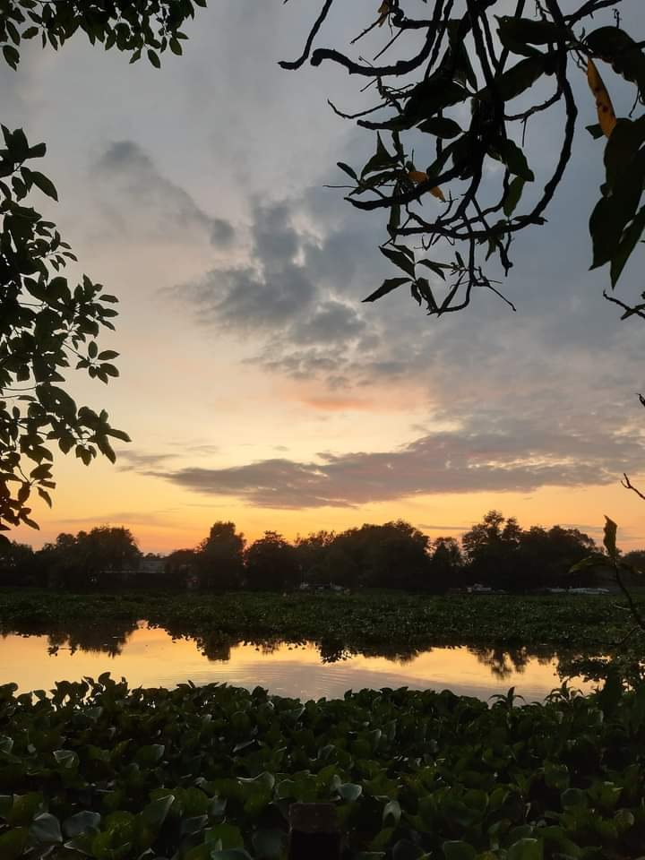 Nguyễn Hoàng Phúc. Sunset at the lakeside