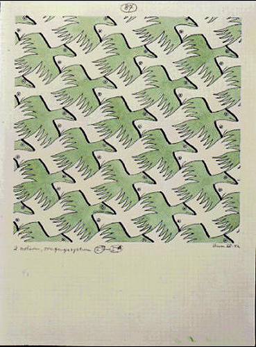 Two Birds (No. 87), 1952 by Maurits Cornelis Escher: History