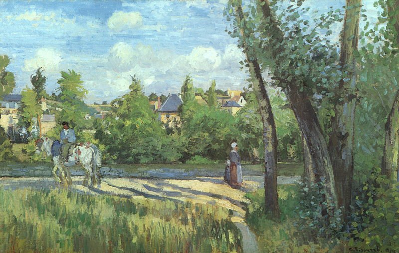Camille Pissarro. Sunlight on the road. PONTOISE