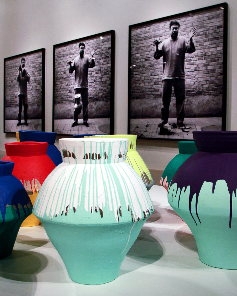 Ai Weiwei. Colored vases