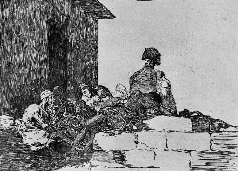 Francisco Goya. The series "disasters of war", page 54: the Complaint in vain