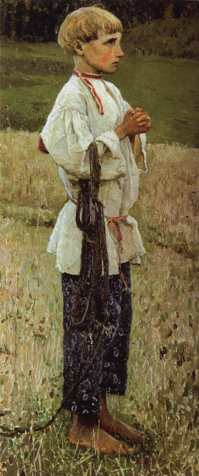 Mikhail Vasilyevich Nesterov. The boy Bartholomew. Sketch for the painting "The vision of the youth Bartholomew"
