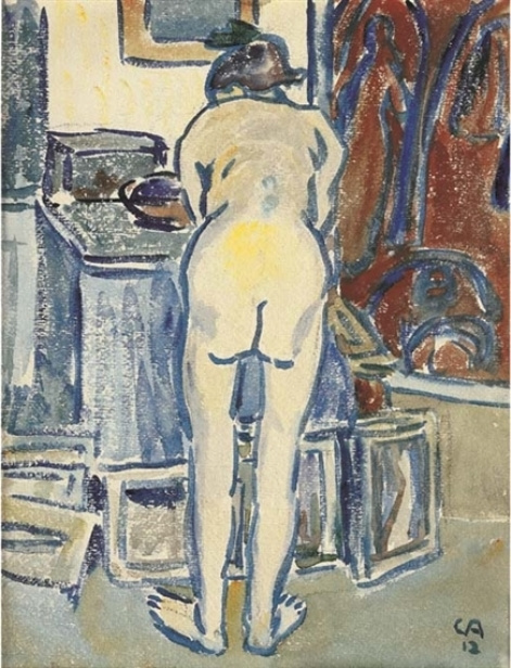 Cuno Amiet. Nude from the back