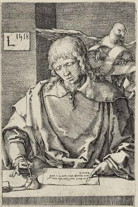 Lucas van Leiden (Luke of Leiden). The series "the Four evangelists", John