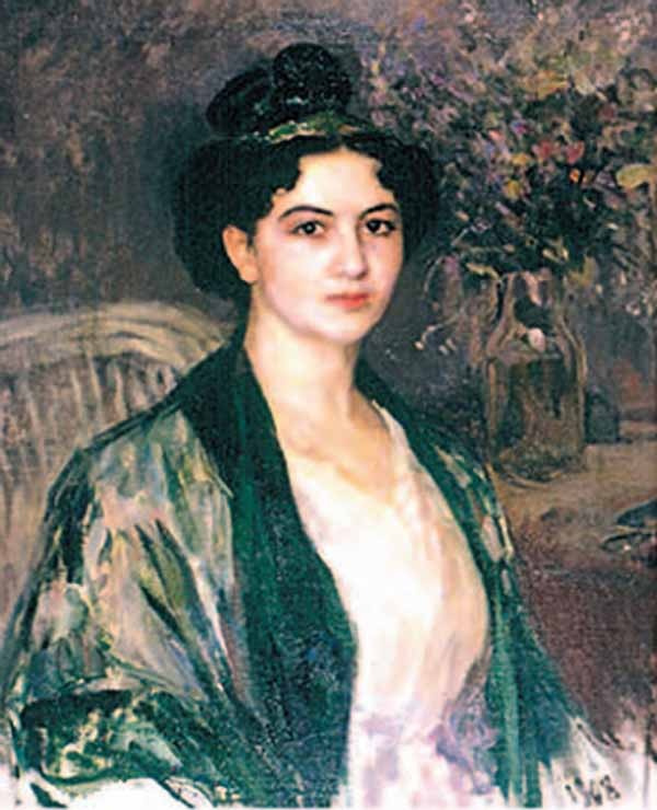 Nikolay Dmitrievich Kuznetsov. Portrait of Maria Nikolaevna Kuznetsova-Benoit, actress at the Mariinsky Theater
