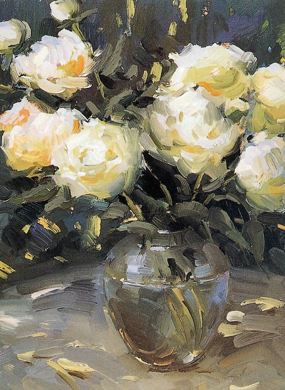 talent Vej Skyldfølelse Vase with white flowers by Hovhannes Berberyan: History, Analysis & Facts |  Arthive