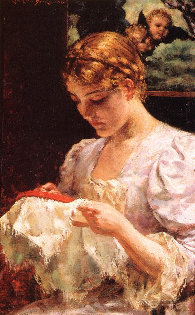 James Carroll Beckwith. Embroiderer
