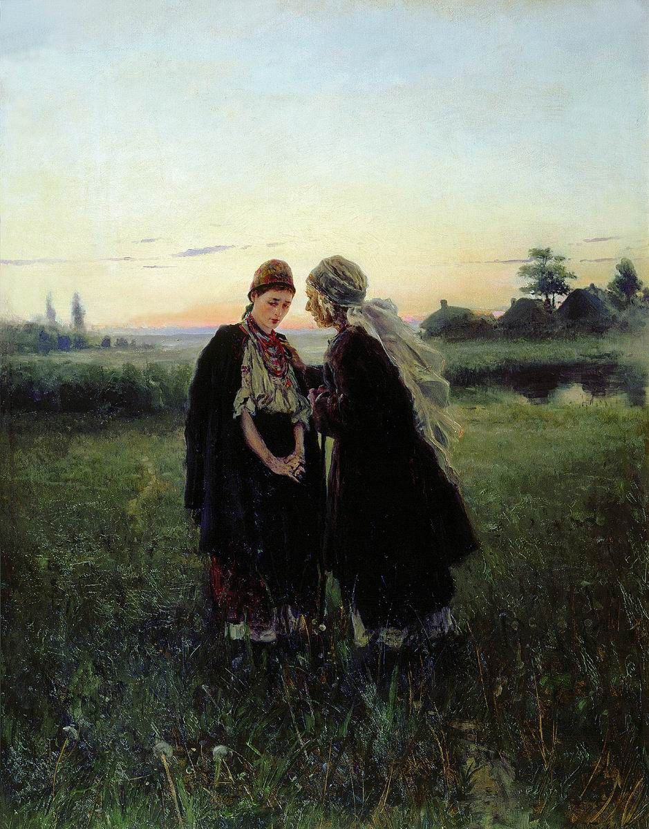 Vladimir Egorovich Makovsky. Mother and daughter