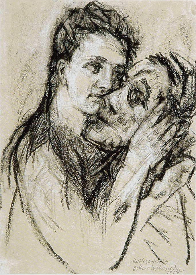 Oskar Kokoschka. Lovers. Alma Mahler and Oskar Kokoshka