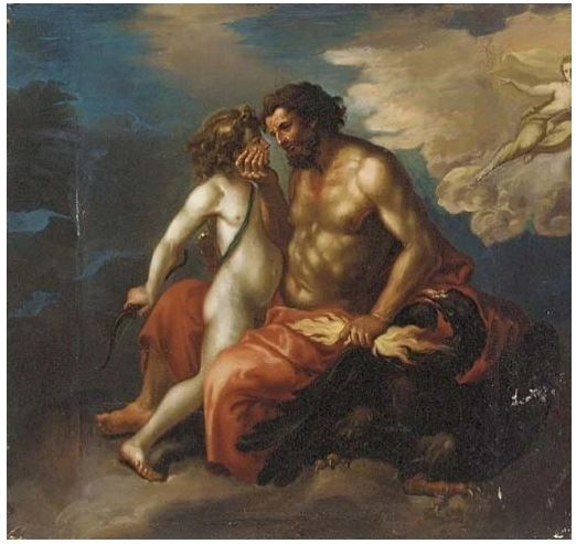 Francesco Albani. Jupiter and Ganymede