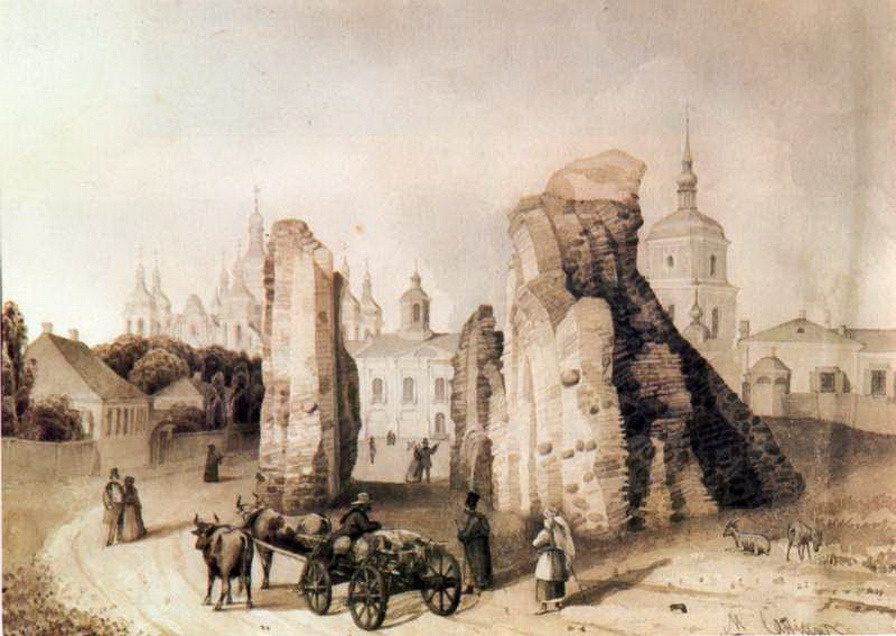 Mikhail Makarovich Sazhin. Ruins of the Monastery of St. Irene