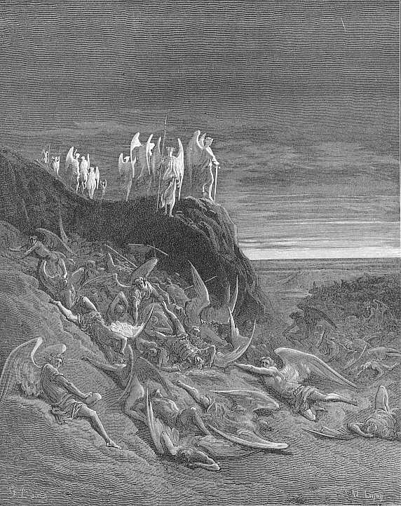Paul Gustave Dore. Michael and his angels