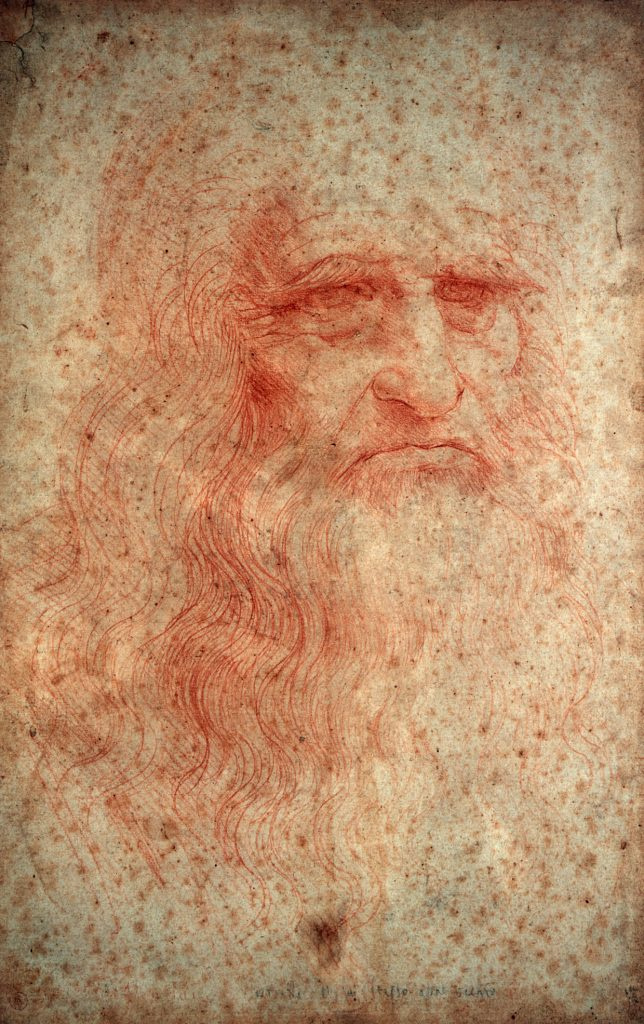 Leonardo da Vinci. Turin self portrait