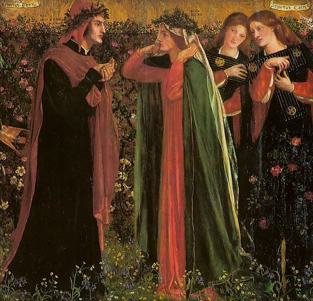 Dante Gabriel Rossetti. The salutation of Beatrice II