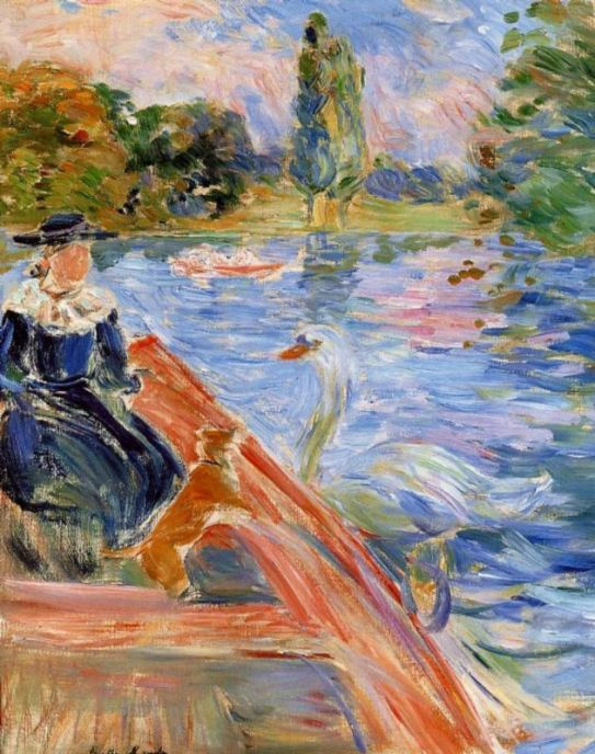 Berthe Morisot Rowing On The Lake 1892 33×41 Cm Descripción De La