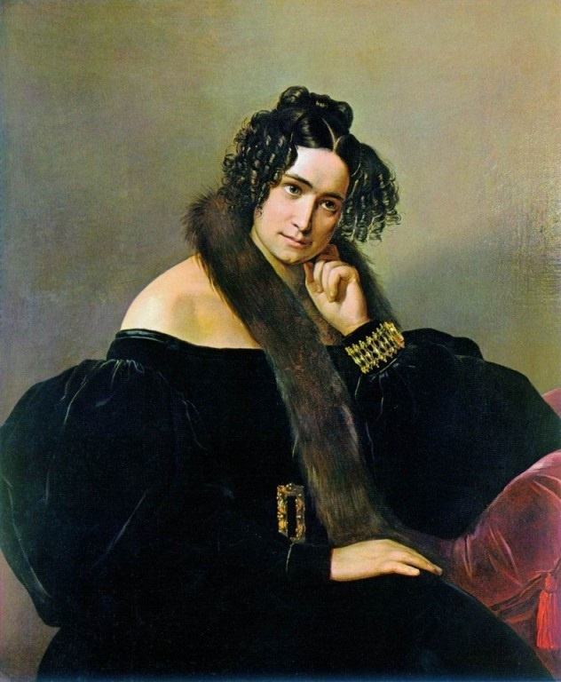 Francesco Ayets. Portrait of Felicina Calio Perego di Cremnago