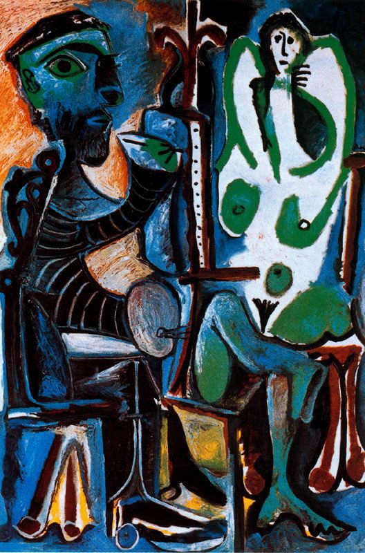 Пабло Пикассо - Художник и модель, 1963, 130×195 см: Описание произведения  | Артхив