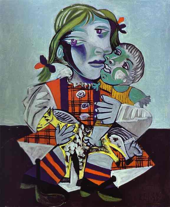 picasso maya with doll