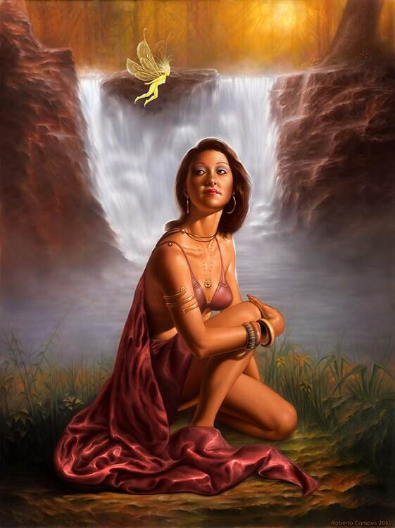 Rowena Morrill. Waterfall