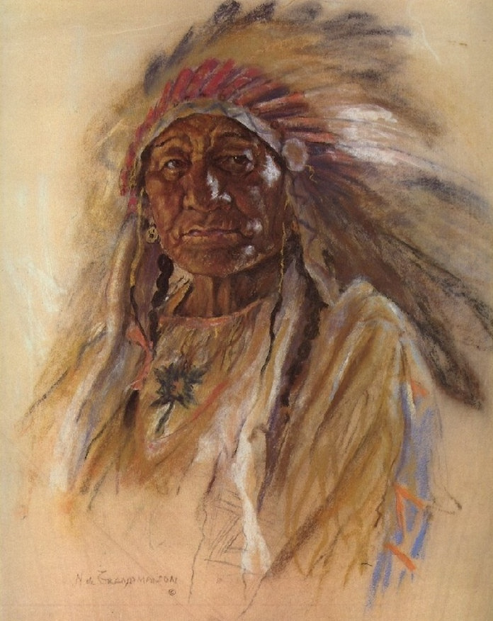 Nicholas de Granmeason. Indian portrait 23
