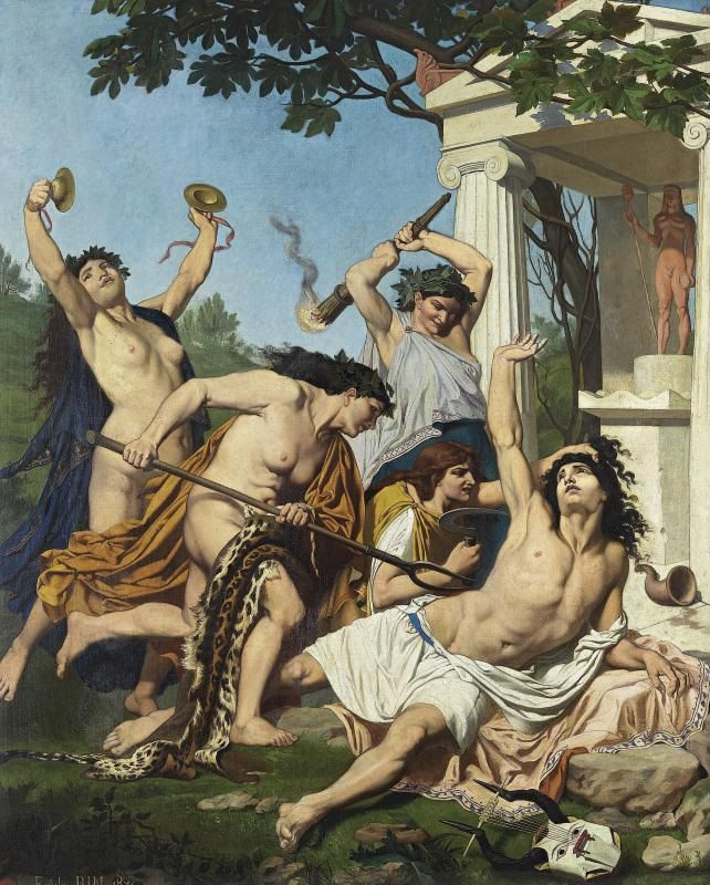 Emile Jean Baptiste Philippe Ben Muerte de Orfeo, 1874, 139×114 cm:  Descripción de la obra | Arthive