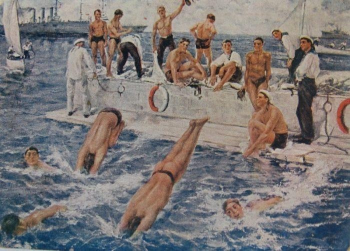 Vitaly Gavrilovich Tikhov. Free swim of the Red Fleet