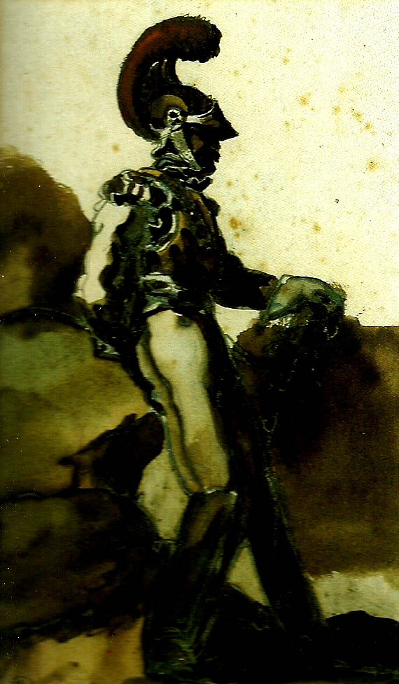 Théodore Géricault. Officer among the rocks