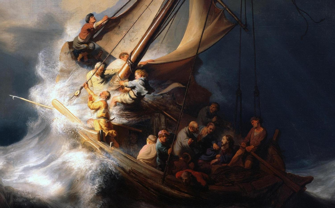 Рембрандт шторм на Галилейском море