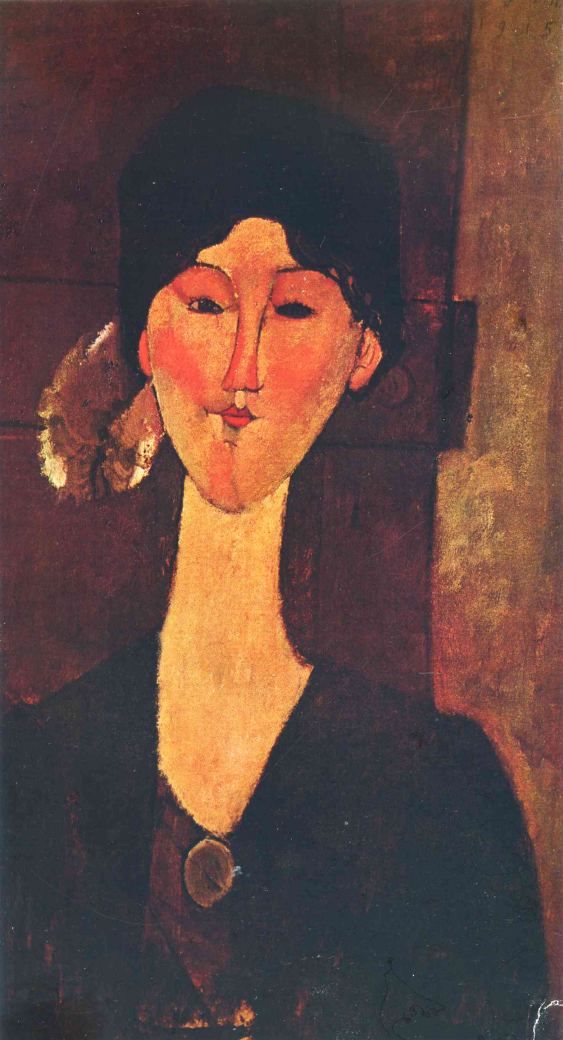 Portrait Of Beatrice Hastings 1915 54 81 cm by Amedeo Modigliani