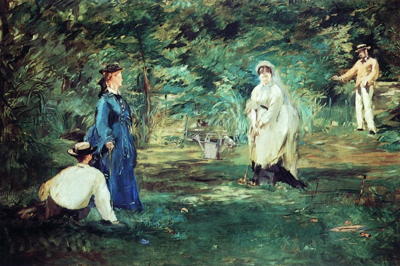 The game of croquet, 1873, 106×73 cm by Edouard Manet: History ...