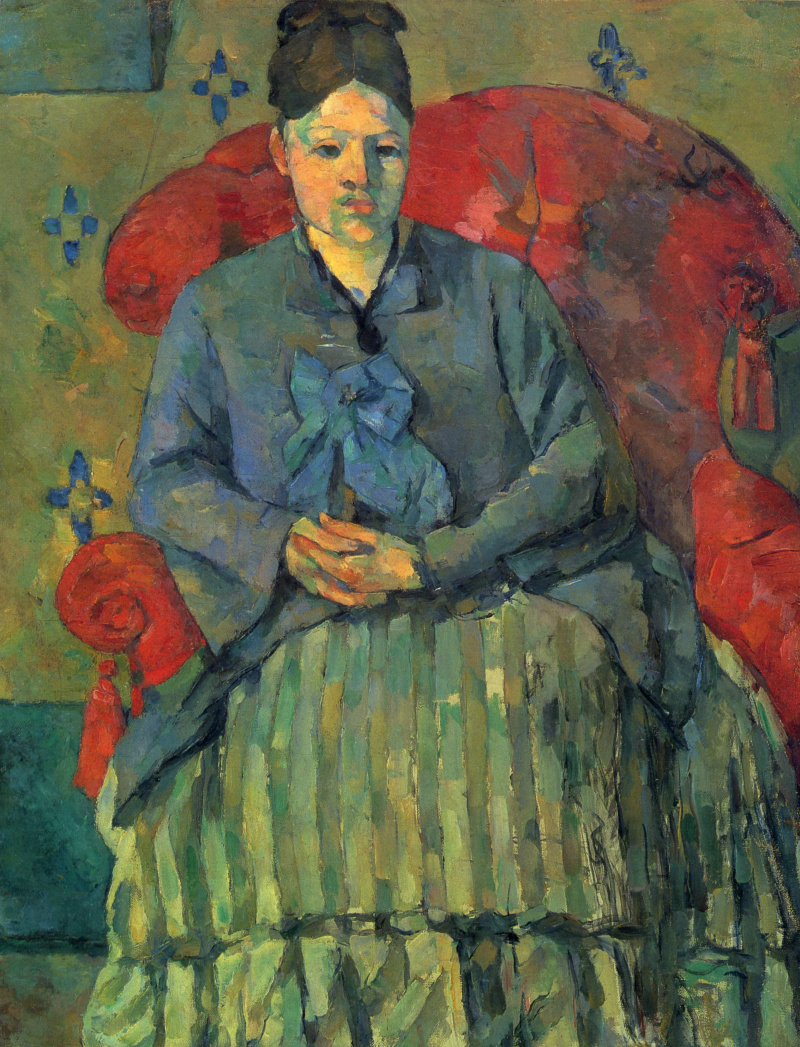 Поль Сезанн. Мадам Сезанн в Красном кресле. 1877.