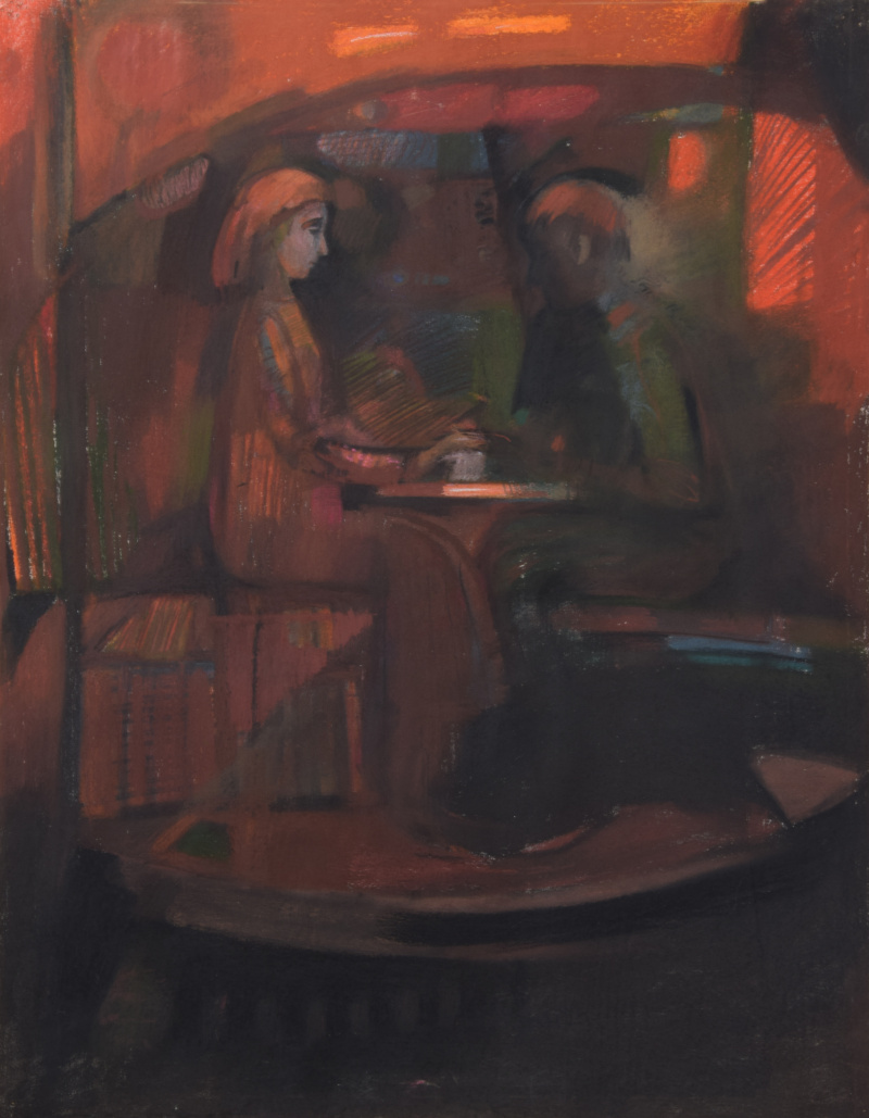 Румяна Внукова - Объяснение, 1999, 60×70 см: Опис твору | Артхів