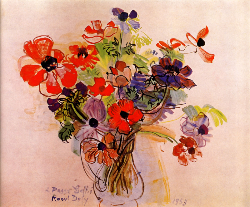 Anemones, 1953 by Raoul Dufy: History, Analysis & Facts | Arthive