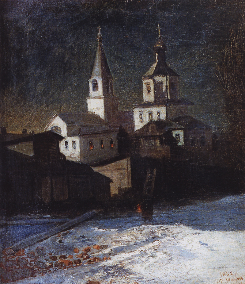 Печерский монастырь близ нижнего новгорода картина