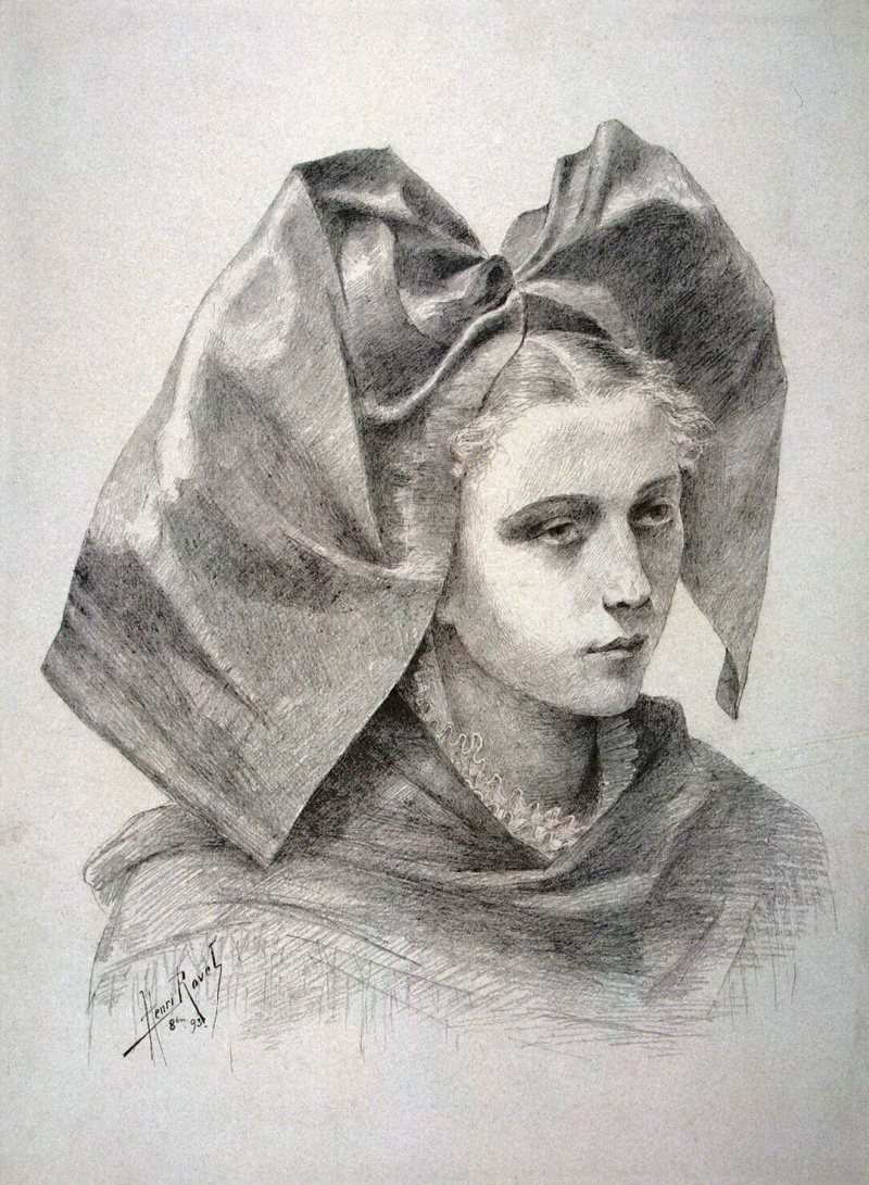 Портреты девушек 19 века карандашом