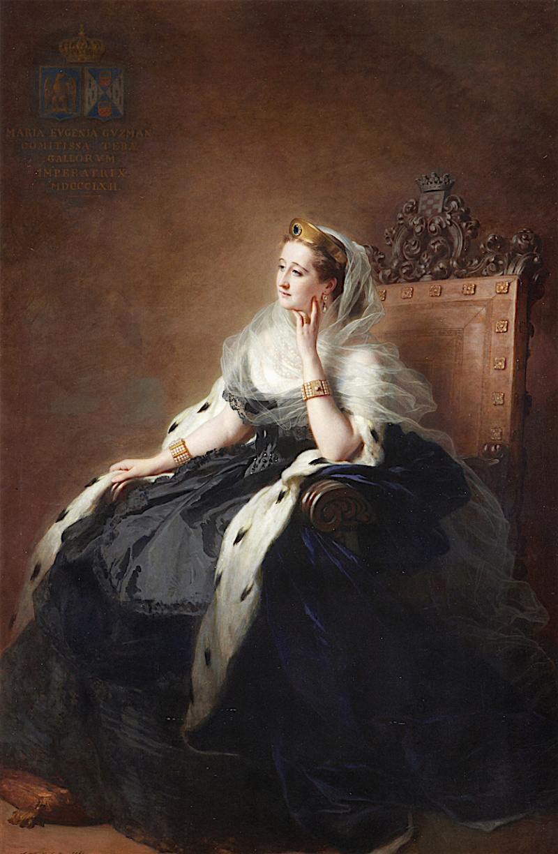 Franz Xaver Winterhalter, The Empress Eugénie (Eugénie de Montijo,  1826–1920, Condesa de Teba)