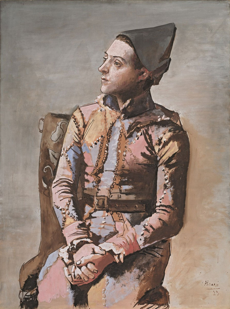 Pablo Picasso Seated Harlequin cm Descriptif de l œuvre Artchive