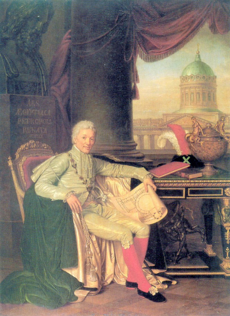 Варнек. Портрет президента Академии художеств а. с. Строганова. 1814