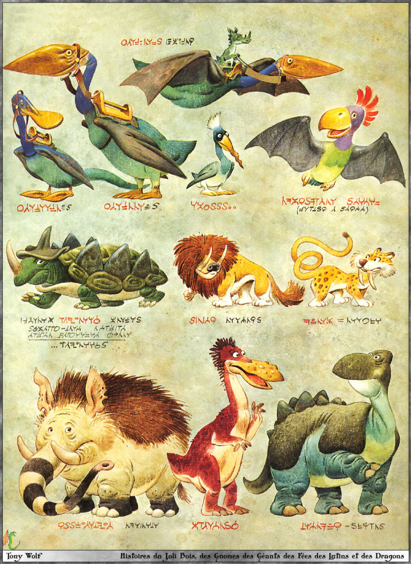 Tony Wolf illustration animals