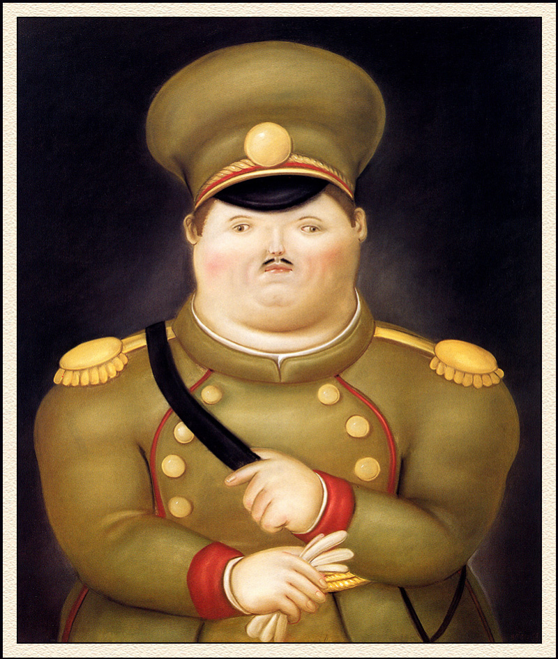 Fernando Botero Captain, 1969, 113×136 cm Descriptif de l