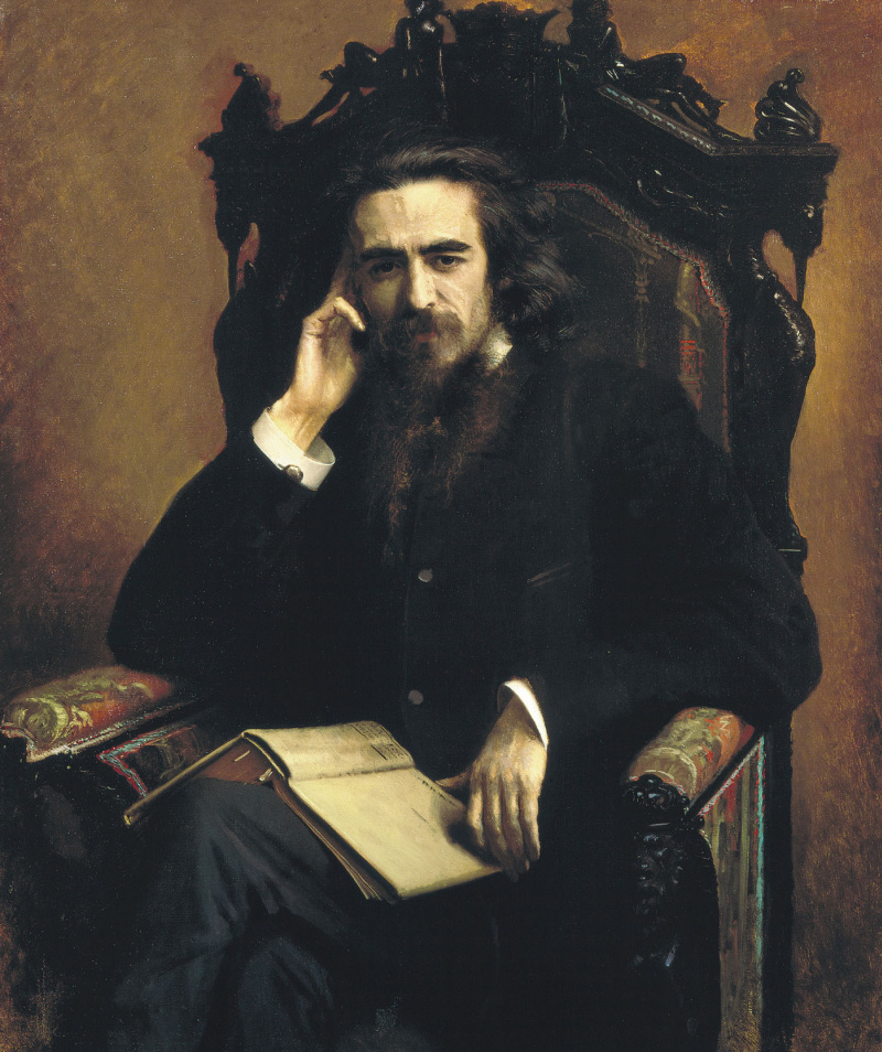 Portrait of the philosopher Vladimir Sergeyevich Solovyov, 1885, 94×113 ...