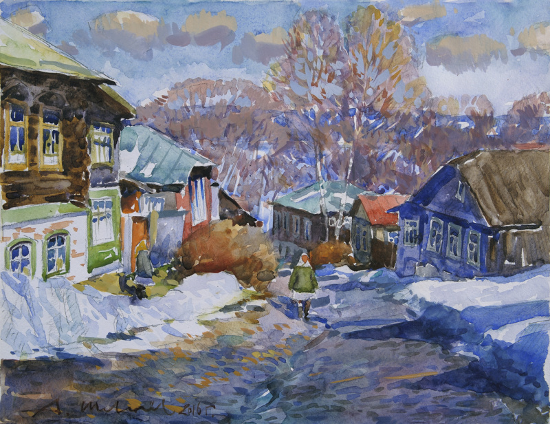 Плес в картинах художников