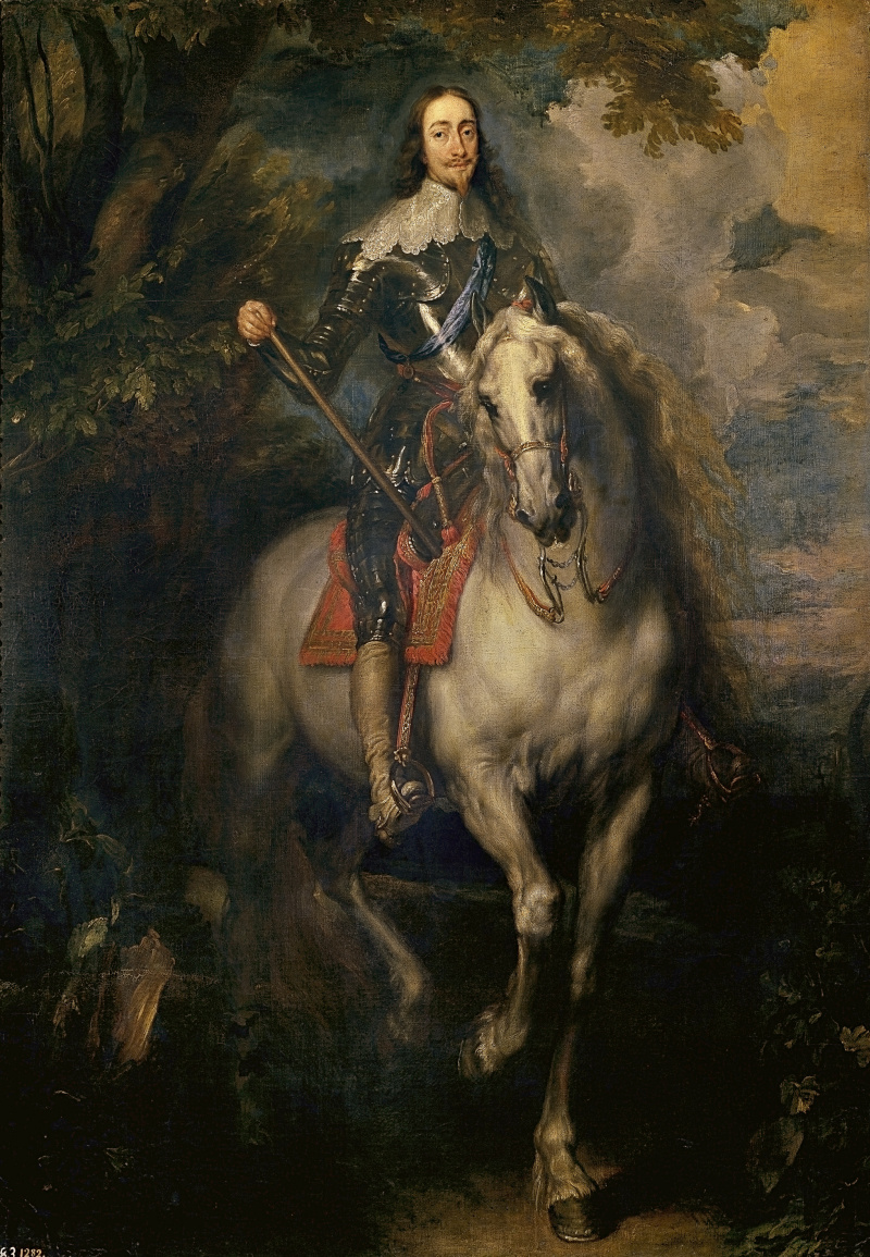 Ван Дейк конный портрет Карла 1