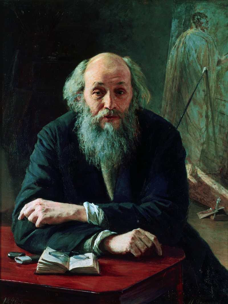 Nikolay Aleksandrovich Yaroshenko Portrait Of The Artist Nikolai Nikolaevich Ge Cm