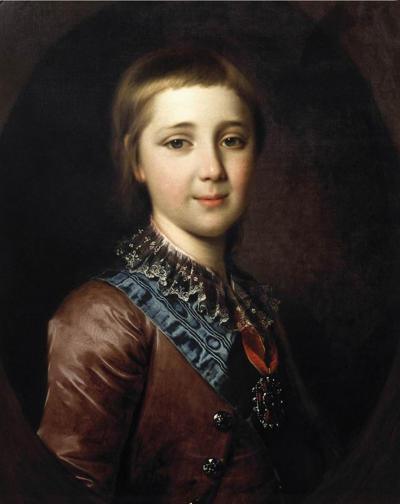 Портрет Великого князя Александра Павловича в детстве (1787 гг.)