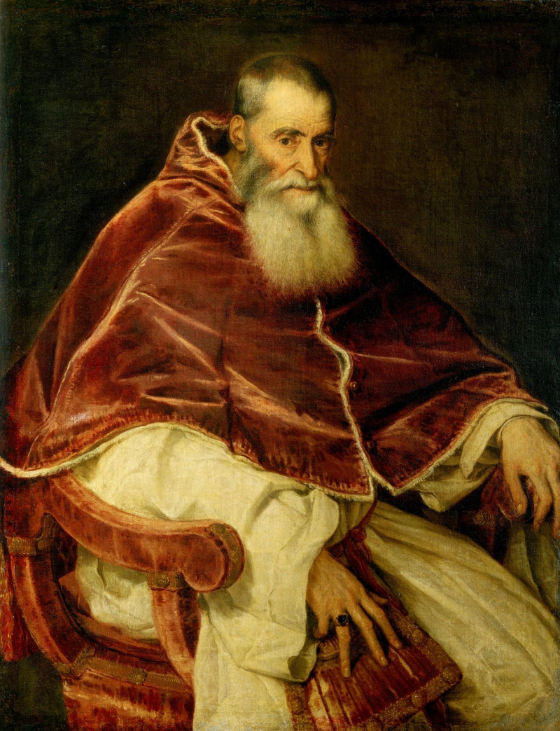 Тициан портрет папы Павла III 1543