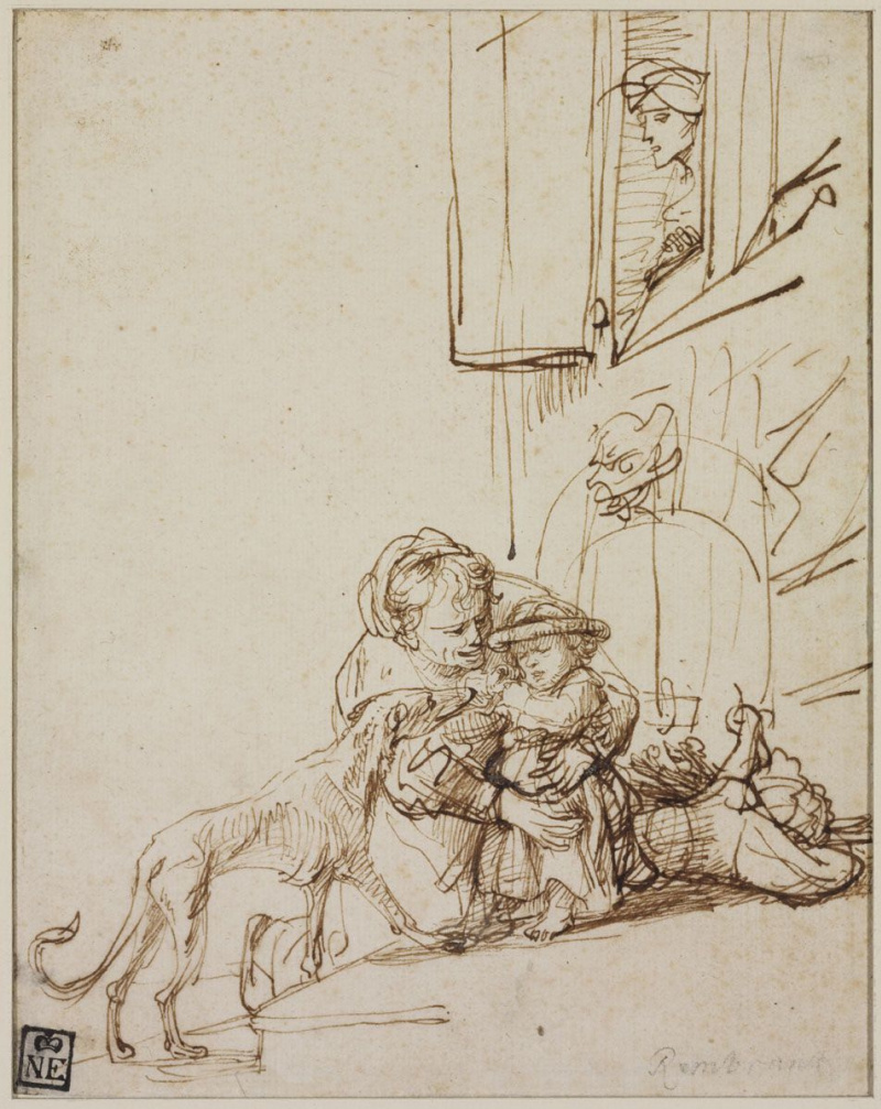 Рембрандт Харменс зарисовки