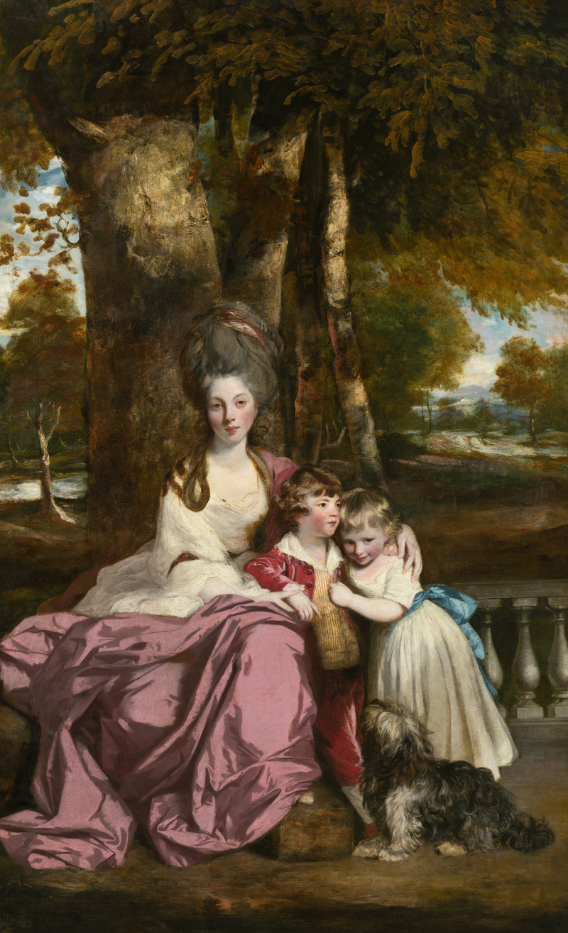 Lady elizabeth delme and her children картина